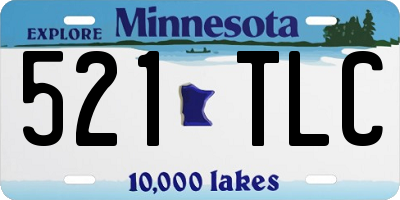 MN license plate 521TLC