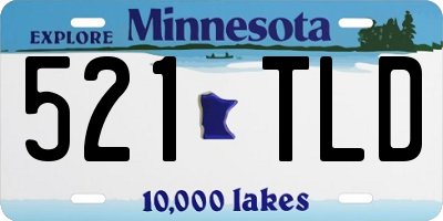 MN license plate 521TLD