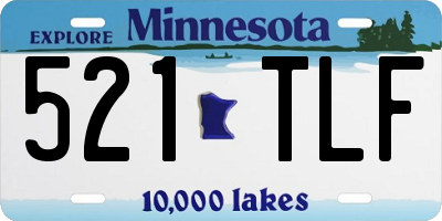 MN license plate 521TLF