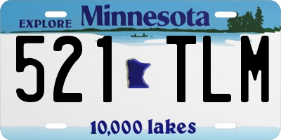 MN license plate 521TLM