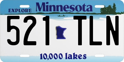 MN license plate 521TLN
