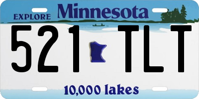 MN license plate 521TLT