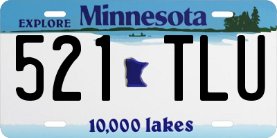 MN license plate 521TLU