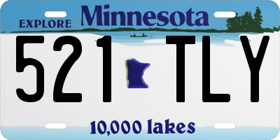 MN license plate 521TLY