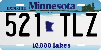 MN license plate 521TLZ