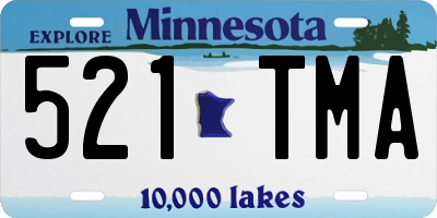 MN license plate 521TMA