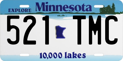 MN license plate 521TMC