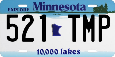MN license plate 521TMP