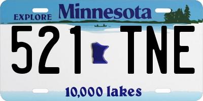 MN license plate 521TNE
