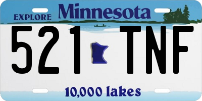 MN license plate 521TNF
