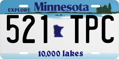 MN license plate 521TPC