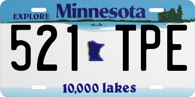 MN license plate 521TPE