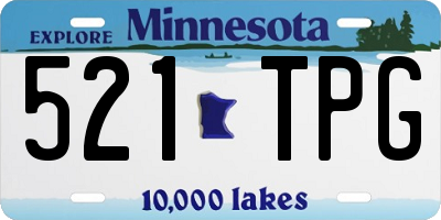 MN license plate 521TPG