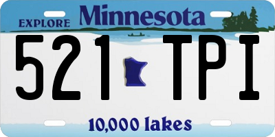 MN license plate 521TPI
