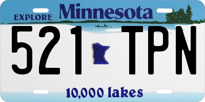 MN license plate 521TPN