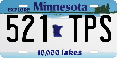 MN license plate 521TPS