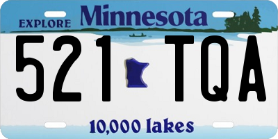 MN license plate 521TQA