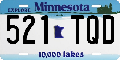 MN license plate 521TQD