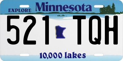 MN license plate 521TQH