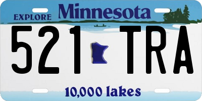 MN license plate 521TRA