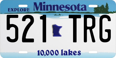 MN license plate 521TRG