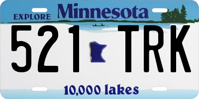 MN license plate 521TRK