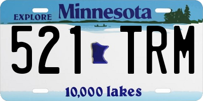 MN license plate 521TRM