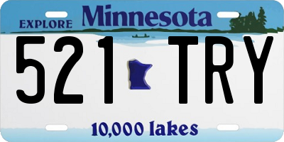 MN license plate 521TRY