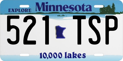 MN license plate 521TSP