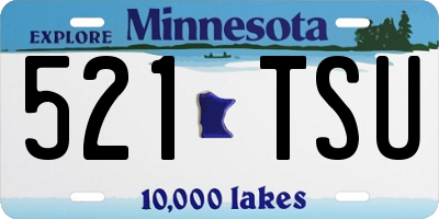 MN license plate 521TSU