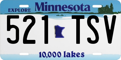 MN license plate 521TSV