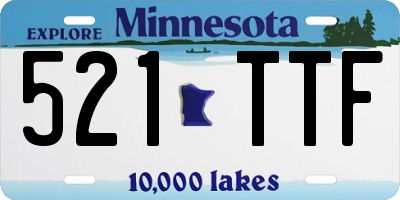 MN license plate 521TTF