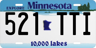 MN license plate 521TTI