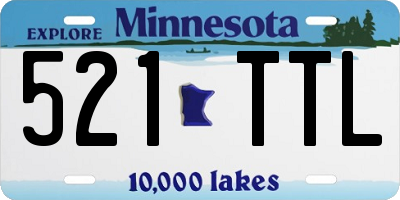 MN license plate 521TTL