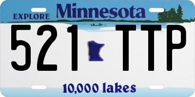 MN license plate 521TTP