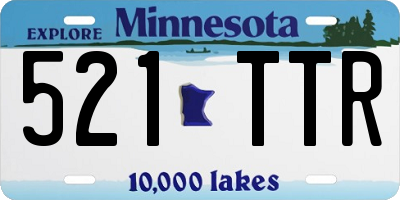 MN license plate 521TTR