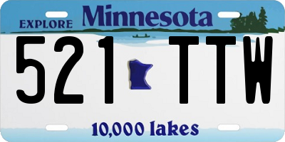 MN license plate 521TTW
