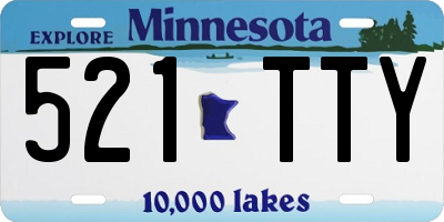 MN license plate 521TTY