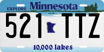MN license plate 521TTZ