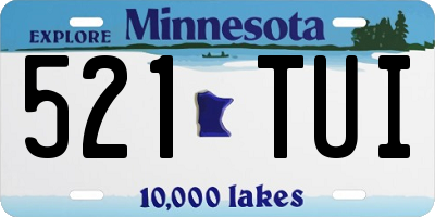 MN license plate 521TUI