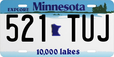 MN license plate 521TUJ