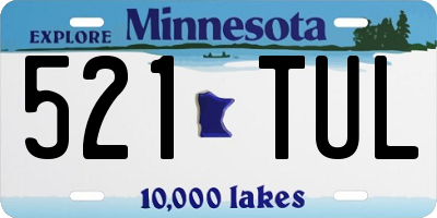 MN license plate 521TUL