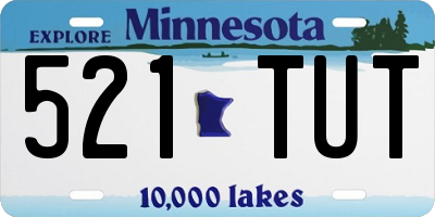 MN license plate 521TUT