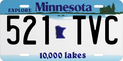 MN license plate 521TVC