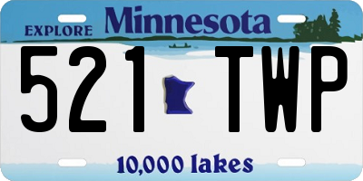MN license plate 521TWP
