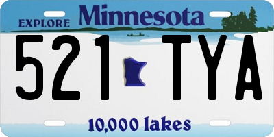 MN license plate 521TYA