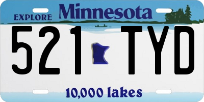 MN license plate 521TYD