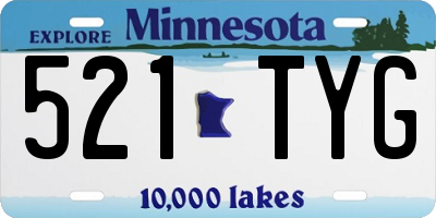 MN license plate 521TYG