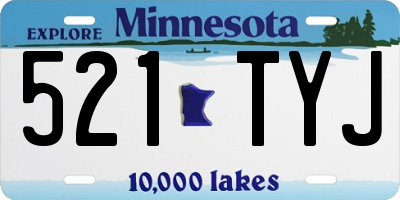 MN license plate 521TYJ