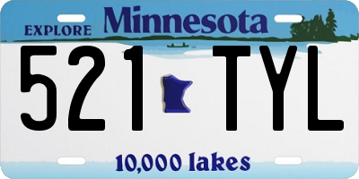 MN license plate 521TYL